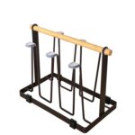 Estante de drenaje con portavasos de cocina de hierro - Imagen 2