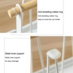 Estante de drenaje con portavasos de cocina de hierro - Imagen 4