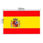 Material de poliéster Bandera de España, Tamaño: 150 * 90 cm - Imagen 2