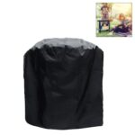 Bolsa protectora cilíndrica para barbacoa de tela Oxford 210D, impermeable, anti-UV, a prueba de polvo, para exteriores, cubierta para parrilla de barbacoa de carbón, tamaño: 71x73cm, Size: 71x73cm