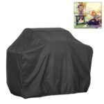 Bolsa protectora cuadrada para barbacoa de tela Oxford 210D, resistente al agua, anti-UV, a prueba de polvo, para exteriores, cubierta para parrilla de barbacoa de carbón, tamaño: 145x61x117cm, Size: 145x61x117cm