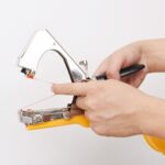 Herramienta de cinta agrícola, máquina de atado manual, herramienta de cinta para plantas de jardín, máquina encintadora, máquina de cinta adhesiva, Adhesive Tape Machine(Yellow) - Imagen 2