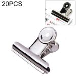 72PCS 31mm Plata Metal Acero inoxidable Clip redondo Notas Carta Clip de papel Clip de encuadernación de oficina