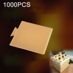 100/paquete pequeño cuadrado pastel almohadilla de cartón grueso rígido dorado pastel Mousse tapete para pastel