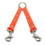 Material de TPU Perros domésticos 2 en 1 Cuerda de tracción sin enredos Correa doble para caminar para perros, Longitud: 25 cm, 2 in 1 (Black), 25 cm (Orange), 25 cm (Green), 2 in 1 (Red), 2 in 1 (Yellow) - Imagen 2