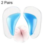 5 pares de plantillas de gel para niños Plantillas de soporte de arco ortopédico para zapatos infantiles Almohadillas correctoras para pies planos Plantilla para bebés y niños pequeños, tamaño: L