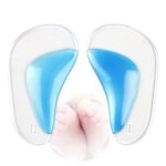 5 pares de plantillas de gel para niños Plantillas de soporte de arco ortopédico para zapatos infantiles Almohadillas correctoras para pies planos Plantilla para bebés y niños pequeños, tamaño: L - Imagen 2