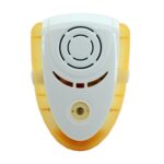 Repelente de plagas de insectos antimosquitos, ondas electromagnéticas ultrasónicas electrónicas de 6 W con luz, enchufe de la UE, CA 90-240 V, entrega de colores aleatorios, UK Plug Yellow - Imagen 2