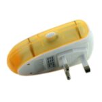 Repelente de plagas de insectos antimosquitos, ondas electromagnéticas ultrasónicas electrónicas de 6 W con luz, enchufe de la UE, CA 90-240 V, entrega de colores aleatorios, UK Plug Yellow - Imagen 4
