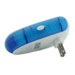 Repelente de plagas de insectos antimosquitos, ondas electromagnéticas ultrasónicas electrónicas de 6 W con luz, enchufe de la UE, CA 90-240 V, entrega de colores aleatorios, US Plug Blue - Imagen 4