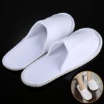 10 pares de zapatillas de viaje desechables portátiles para suministros de hotel, longitud: 26 cm, Slippers