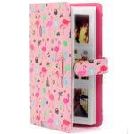 Pink Flamingo Pattern 3 pulgadas DIY PU Mini creatividad Insertar Tipo 32 páginas Exquisito álbum de fotos para Polaroid