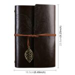 Cuaderno de diario de viaje de hojas sueltas con patrón de hojas de otoño retro creativo, tamaño: L, L - Imagen 3