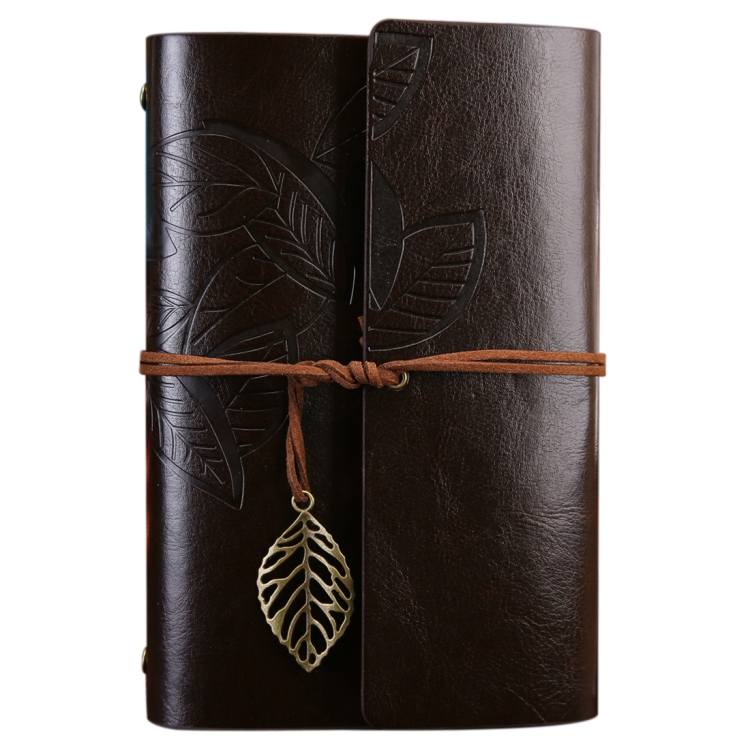 HC7874C.jpg Cuaderno de diario de viaje de hojas sueltas con patrón de hojas de otoño retro creativo, tamaño: S, S - Imagen 1