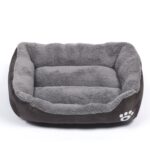 Alfombrilla para perrera para perros, cálida y auténtica, color caramelo, para las cuatro estaciones, alfombrilla para perros de peluche, tamaño: L, 66 × 50 × 14 cm, Size: L - Imagen 2