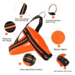 Perros de compañía A7 Arnés de pecho de poliéster reflectante Correa de plomo Tracción Collar de cuerda de cadena de seguridad para perros grandes, Tamaño: M, 2.5 * 60 * 74 cm, Size: M, 2.5*60*74cm - Imagen 5
