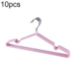 Tendedero de ropa antideslizante con revestimiento de PVC de acero inoxidable para el hogar, 10 Uds.