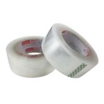 Rollo de cinta adhesiva para embalaje, sellado de paquete, 12 Uds., 45mm de ancho y 15mm de espesor, 45mm Width 15mm Thickness (Clear White) - Imagen 2