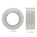 Rollo de cinta adhesiva para embalaje, sellado de paquete, 12 Uds., 45mm de ancho y 15mm de espesor, 45mm Width 15mm Thickness (Clear White) - Imagen 4