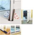 5 PCS TWIN DRAFT GUARD Accesorios creativos para mejoras en el hogar Herramientas a prueba de polvo para puertas y ventanas, Longitud: 90 cm - Imagen 5