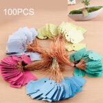 100 PCS Impermeable Durable y Reutilizable Plástico Vivero Etiqueta de planta de jardín Etiqueta de flor Marca Etiquetas de etiqueta de planta, Entrega de color aleatorio