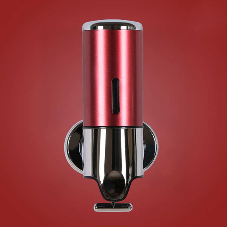 HC8681A.jpg Dispensador manual de ducha de hotel Botella de jabón y champú líquido para lavar montada en la pared, Capacidad: 500 ml, 500ml/Dark Red - Imagen 1