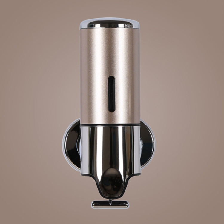 HC8681J.jpg Dispensador manual de ducha de hotel Botella de jabón y champú líquido para lavar montada en la pared, Capacidad: 500 ml, 500ml/Gold - Imagen 1