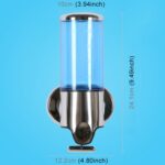 Dispensador manual de ducha de hotel Botella de jabón y champú líquido para lavar montada en la pared, Capacidad: 500 ml, 500ml/Blue - Imagen 2