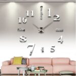Reloj adhesivo de pared DIY con espejo 3D creativo, tamaño: 120 * 120 cm, Size: 120*120cm(White) - Imagen 2