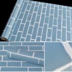 Rollo de papel tapiz impermeable para pared de sala de estar, decoración de ladrillos de PVC creativo, tamaño: 45 x 1000 cm - Imagen 3