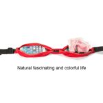 Bolsa de cintura doble de tela de cuero sintético de alta elasticidad impermeable para deportes al aire libre multifuncional con tira reflectante nocturna, entrega de color aleatorio - Imagen 4