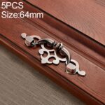 5 PCS 6057-64 Manija de estilo europeo de bronce de puerta de gabinete de cajón antiguo rojo