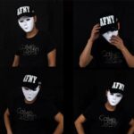 Máscara de mascarada de paso callejero Bboy Hip-hop del festival de Halloween, tamaño: 18-19 cm, entrega de colores aleatorios - Imagen 5