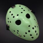 Máscara de Jason gruesa y fresca para fiesta de Halloween, Fluorescent Green - Imagen 3