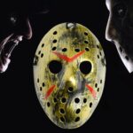 Máscara de Jason gruesa y fresca para fiesta de Halloween, Gold