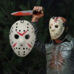 Máscara de Jason gruesa y fresca para fiesta de Halloween, Red + White - Imagen 6