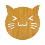 5 uds., Bonita mesa de cocina de dibujos animados para proteger, almohadilla de madera para taza, posavasos de aislamiento térmico, entrega de estilo aleatorio - Imagen 2