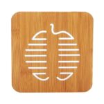 5 uds., Bonita mesa de cocina de dibujos animados para proteger, almohadilla de madera para taza, posavasos de aislamiento térmico, entrega de estilo aleatorio - Imagen 4