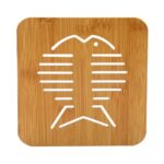 5 uds., Bonita mesa de cocina de dibujos animados para proteger, almohadilla de madera para taza, posavasos de aislamiento térmico, entrega de estilo aleatorio - Imagen 5