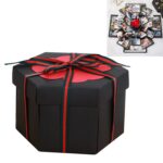 Sorpresa Hexágono Floreciente DIY Álbum hecho a mano Caja de fotos creativa Caja de regalo estrella