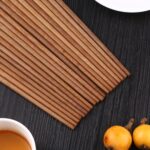 10 pares de palillos antideslizantes de madera de hierro natural - Imagen 3