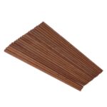 10 pares de palillos antideslizantes de madera de hierro natural - Imagen 5