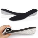 1 par de plantillas de aumento de altura de zapatos con inserción transpirable de EVA, altura: 4 cm