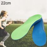 Plantilla correctiva de pierna PU XO para niños, tamaño: 22cm