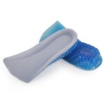 1 par de zapatos de inserción elástica de panal de 3 cm, aumento de altura de medias plantillas