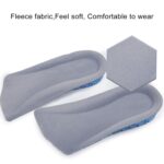 1 par de zapatos de inserción elástica de panal de 3 cm, aumento de altura de medias plantillas - Imagen 4