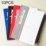 Material de oficina del cuaderno del diario de la tapa blanda de 10 PCS 100 páginas A5, entrega al azar del color