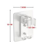 Soporte de cabezal de ducha de aluminio espacial de 2 piezas Soporte de ducha de baño ajustable sin rastros - Imagen 2