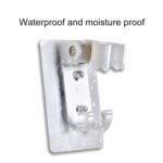 Soporte de cabezal de ducha de aluminio espacial de 2 piezas Soporte de ducha de baño ajustable sin rastros - Imagen 4