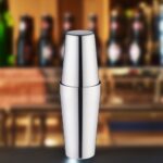 Modulador de cóctel Boston de acero inoxidable Herramientas de barman de alto grado / Herramientas de bar premium, Capacidad: 750 + 600 ml